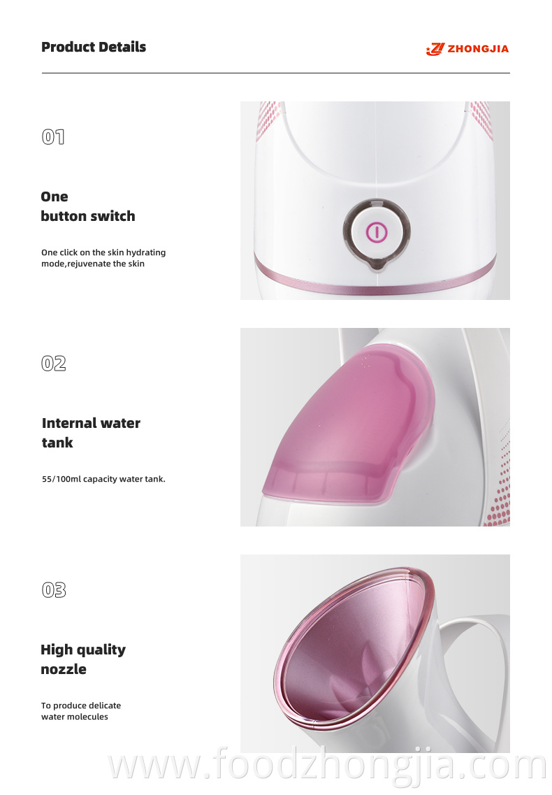 Newest Deep Moisturizing Face Humidifier Electric Nano Ionic Warm Steam Spray Facial Steamer for Home Use